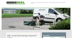 Desktop Screenshot of mblabor.de